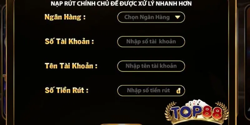 Giải đáp về hướng dẫn rút tiền Top88